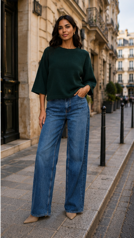 SIMONI 3/4 PULLOVER KNIT (ONLY)