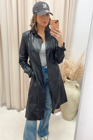 NEW NATALIA TRENCH COAT (BLACK)