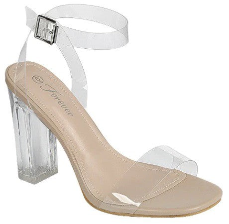 NEW FOREVER GALA HEEL (CLEAR)