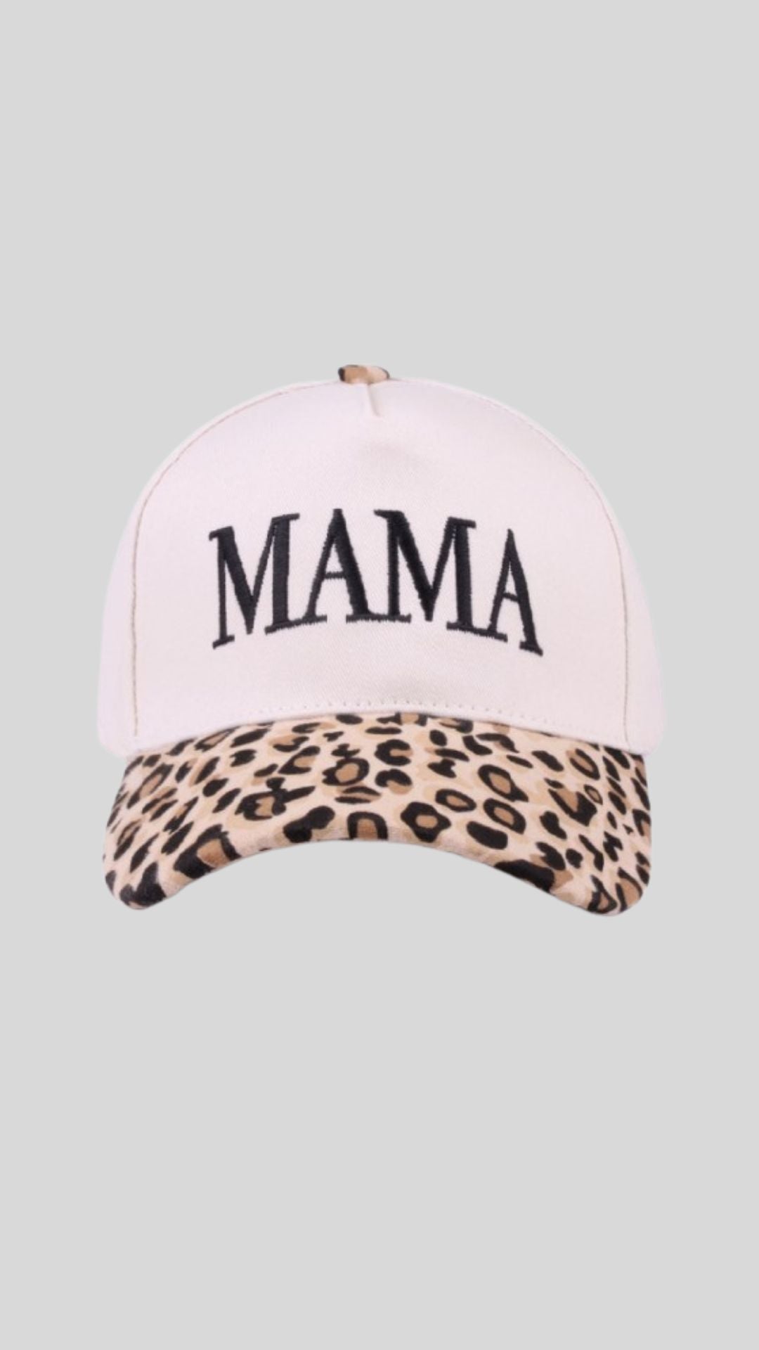MAMA BASEBALL HAT (ANIMAL PRINT)