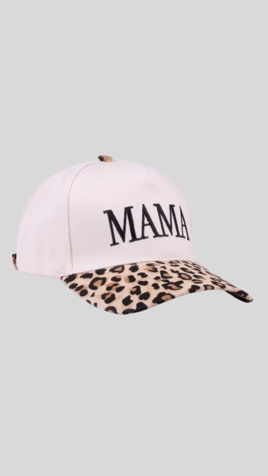 MAMA BASEBALL HAT (ANIMAL PRINT)