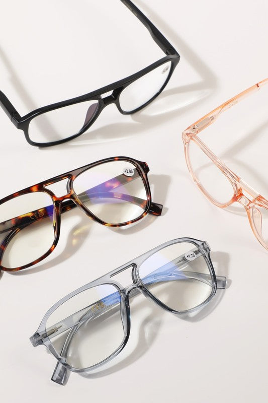 AVIATOR READING GLASSES | BLUE LIGHT