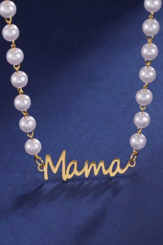 MAMA PEARL CHOCKER GOLD NECKLACE