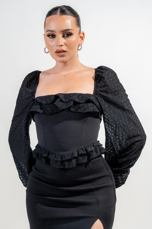 KALI CORSET TOP (BLACK)