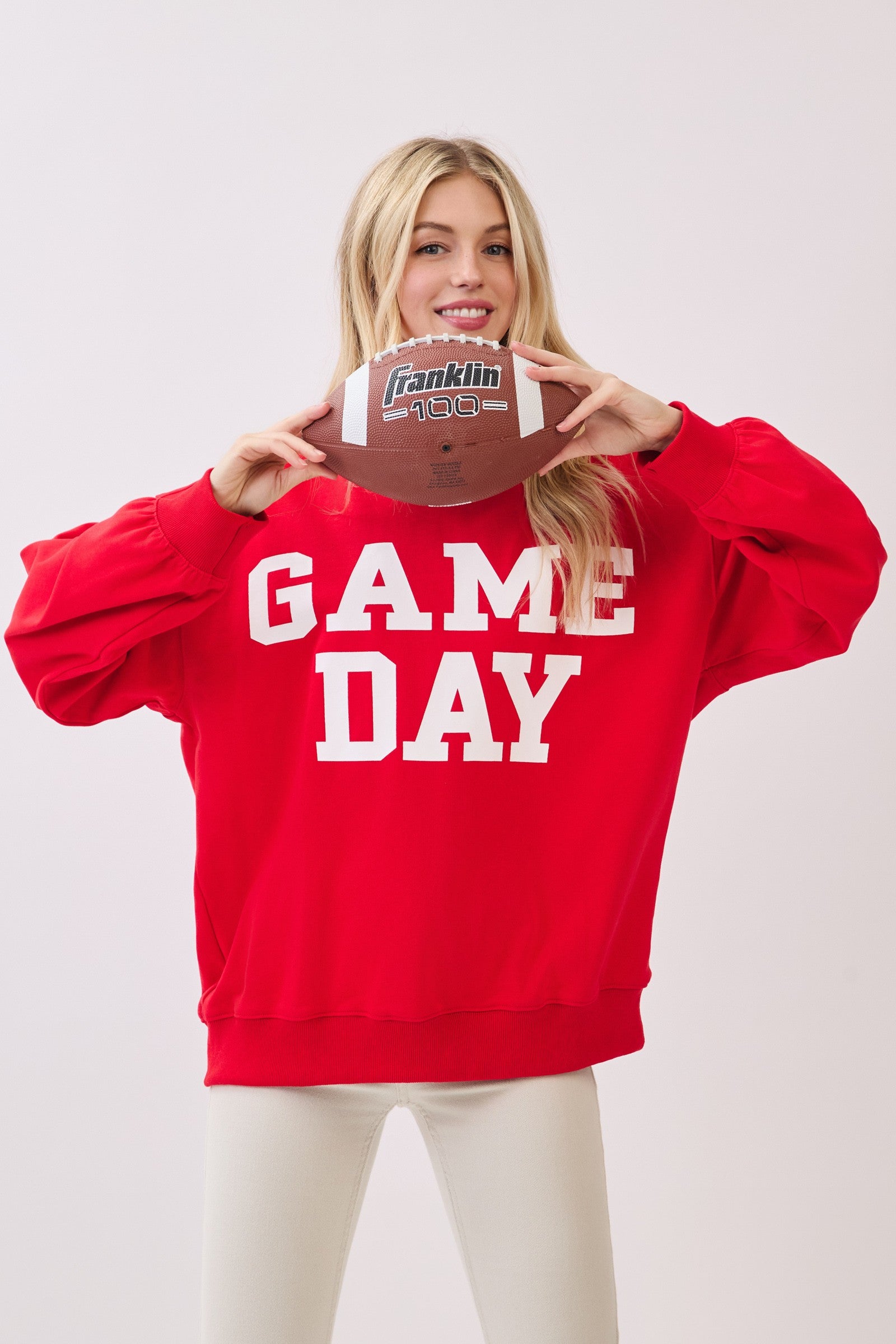 GD CREW NECK SWEATSHIRT (RED)