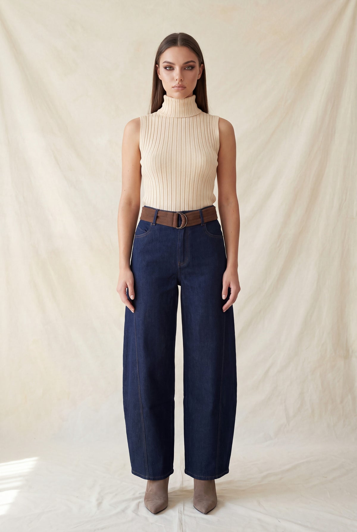 MIAMI BARREL JEANS (DARK WASH)