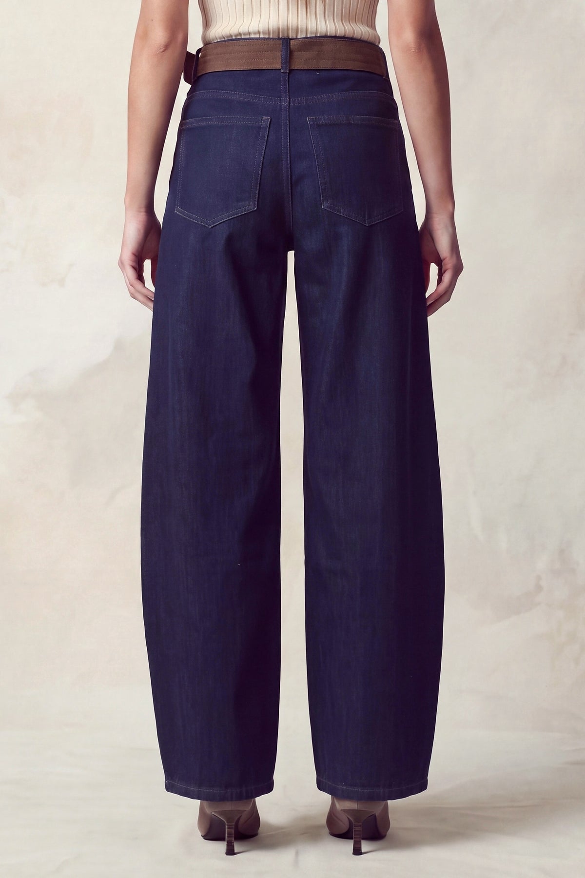 MIAMI BARREL JEANS (DARK WASH)