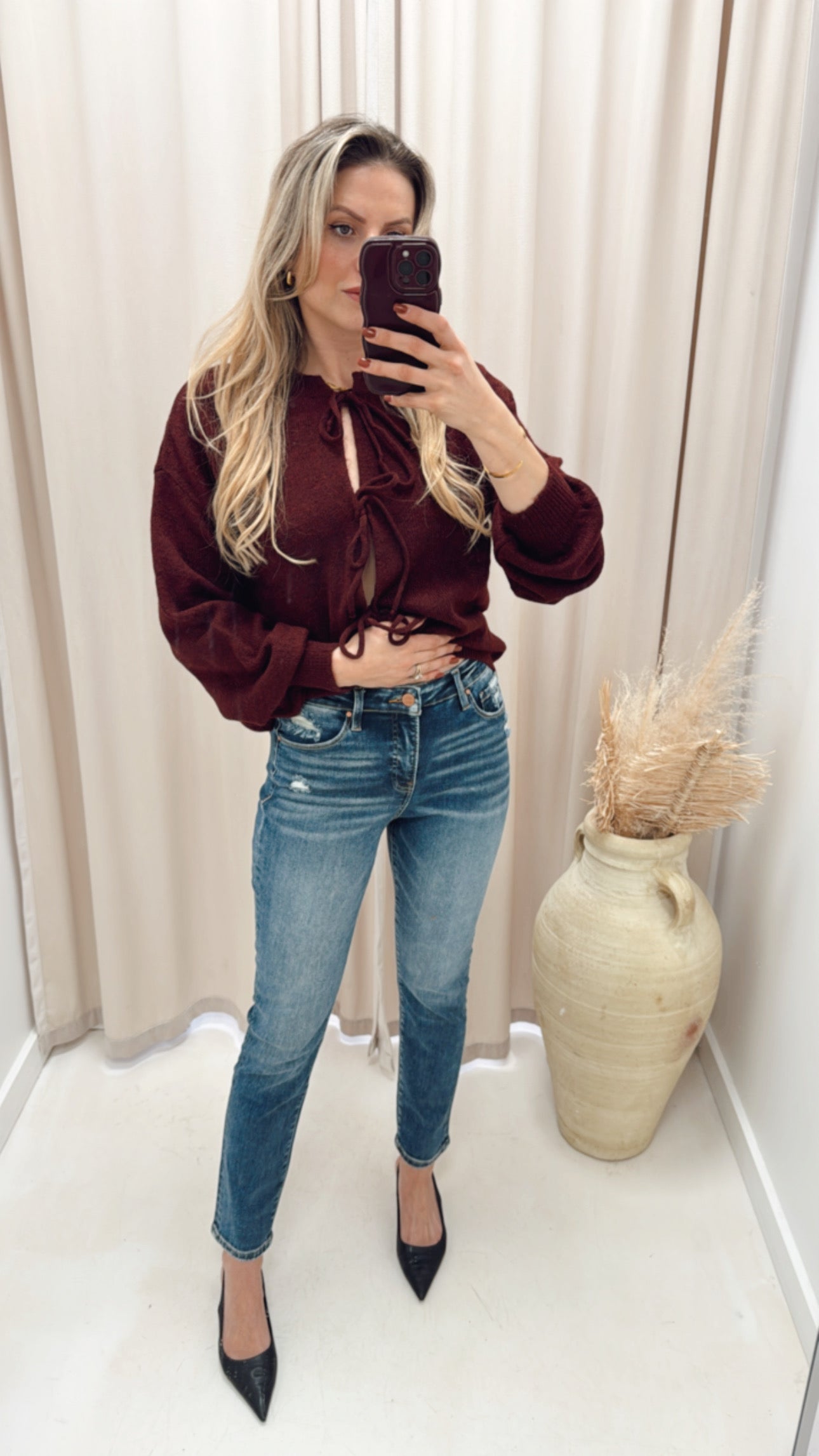 MARY PINCH SKINNY JEANS (RISEN)