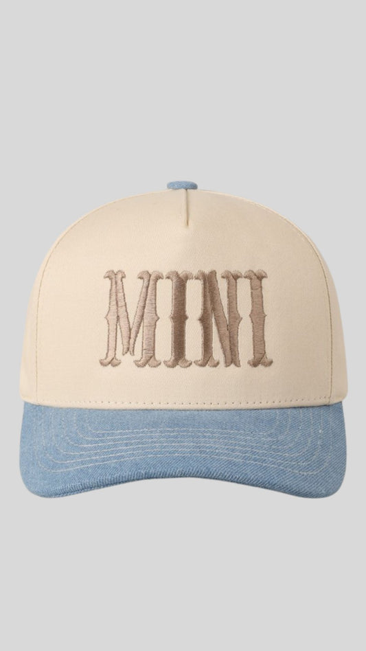 MINI KIDS BASEBALL HAT | BEST SELLER (BLUE DENIM)
