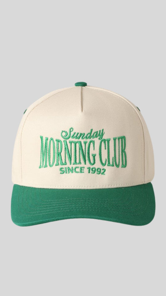 SUNDAY MORNING BASEBALL HAT | BEST SELLER | (GREEN)