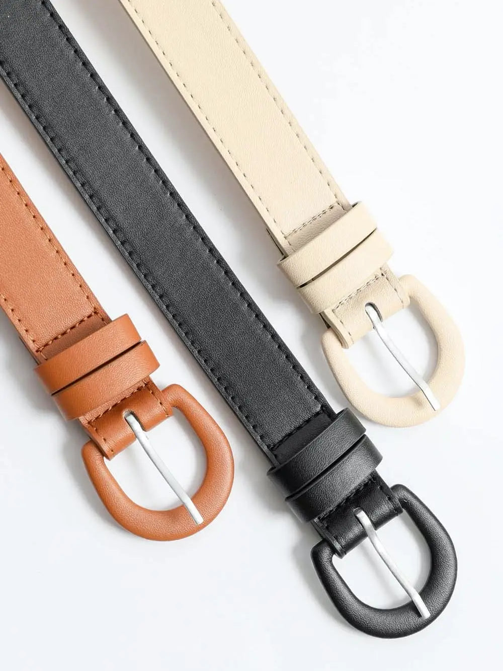 NEW CLASSIC VEGAN LEATHER BELT (BLACK)