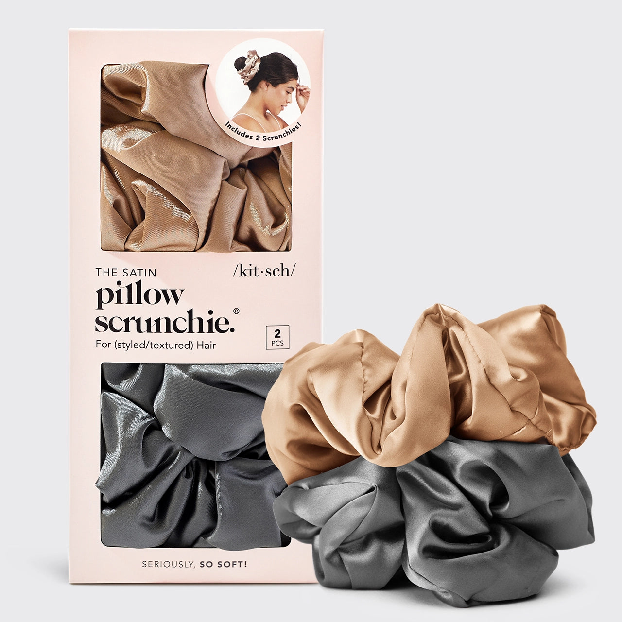 SATIN SLEEP PILLOW SCRUNCHIES | KITSCH