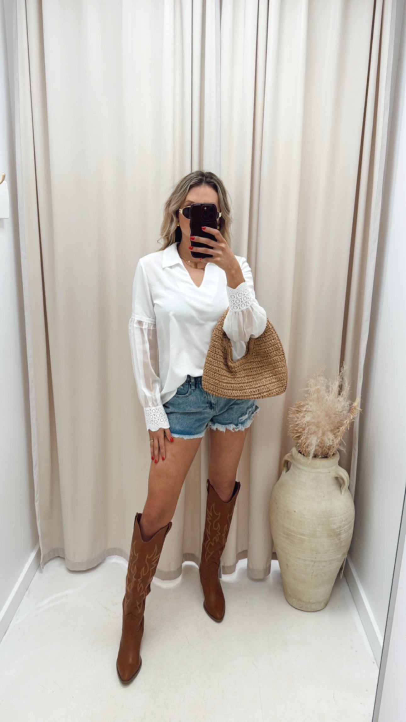 NEW BRANDY BLOUSE (WHITE)