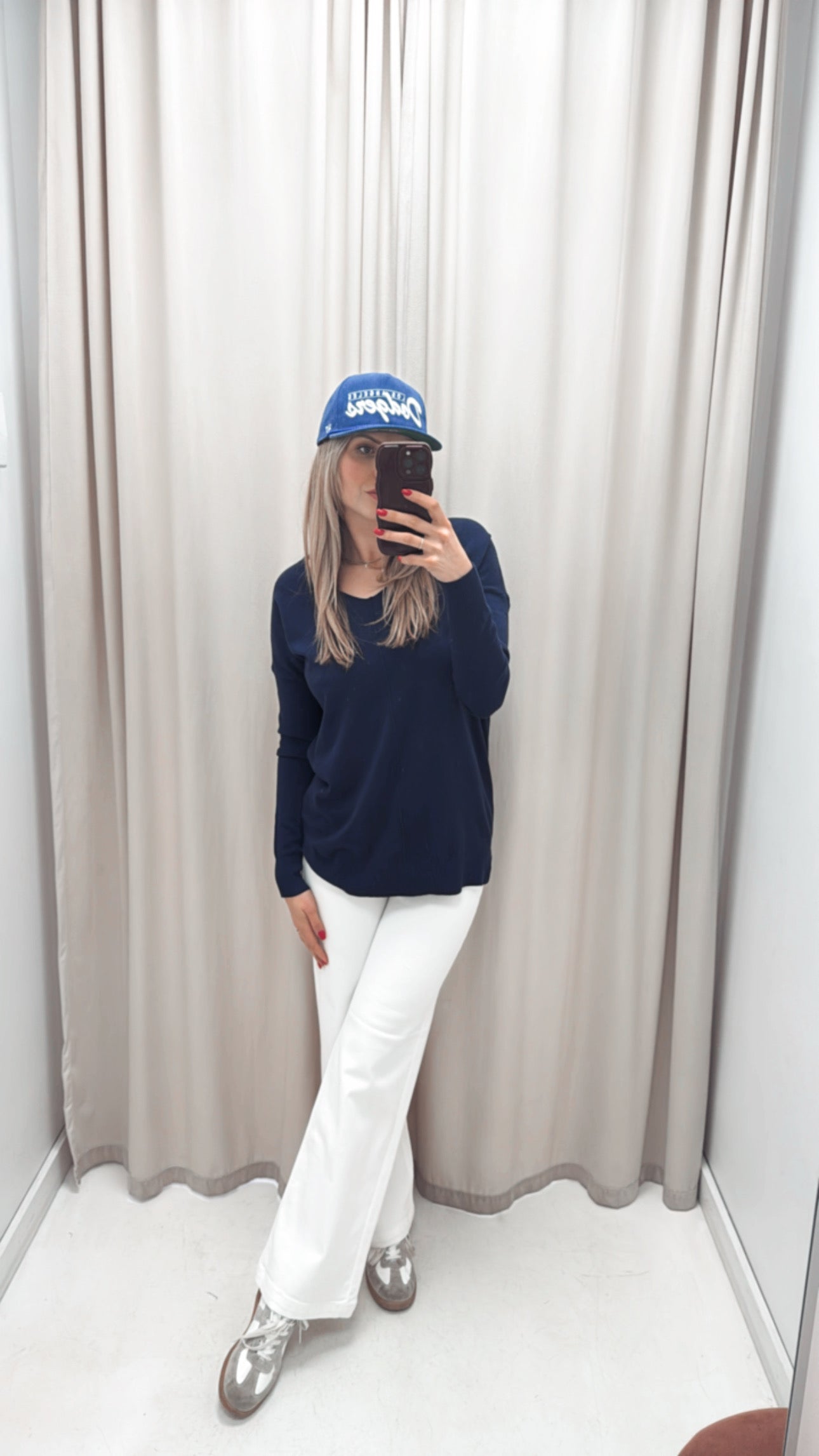 NEW LAYLA SWEATER (NAVY) | BEST SELLER