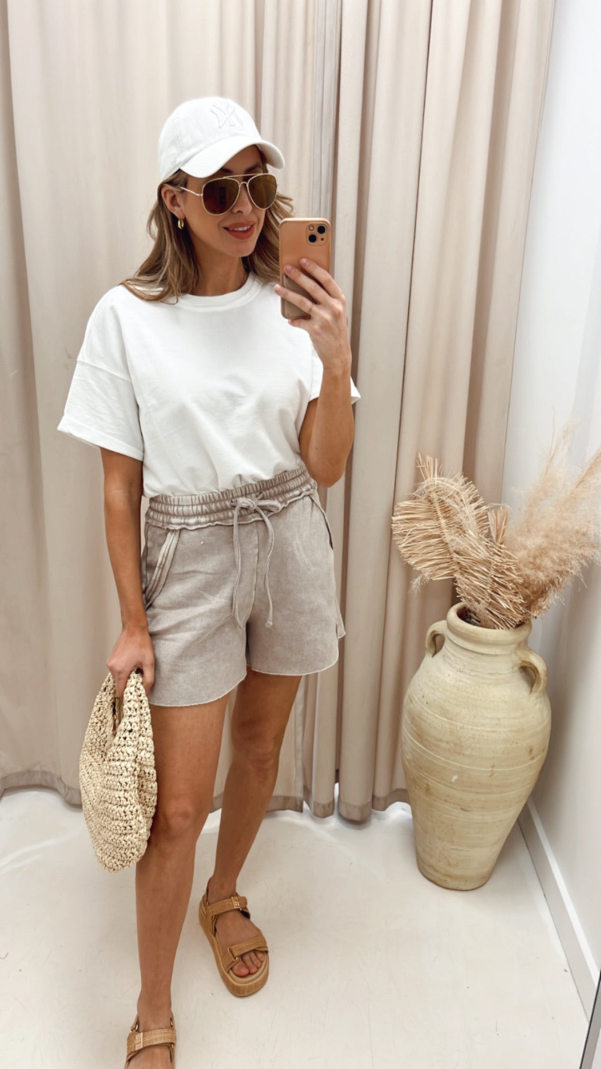 NEW GENINE JOGGER SHORT (ASH MOCHA)