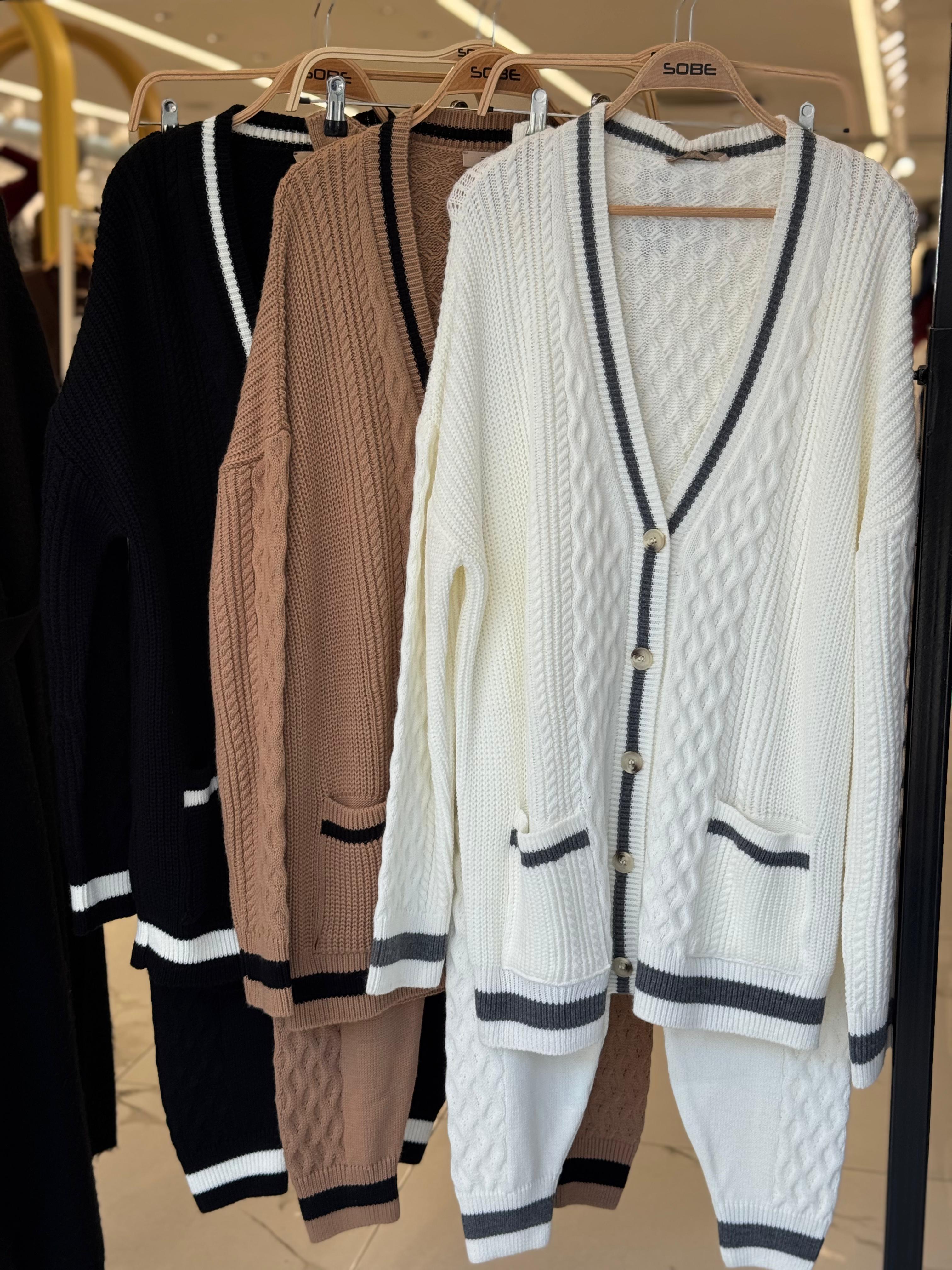 ISABELLE KNIT LUX LOUNGE SET (CAMEL)