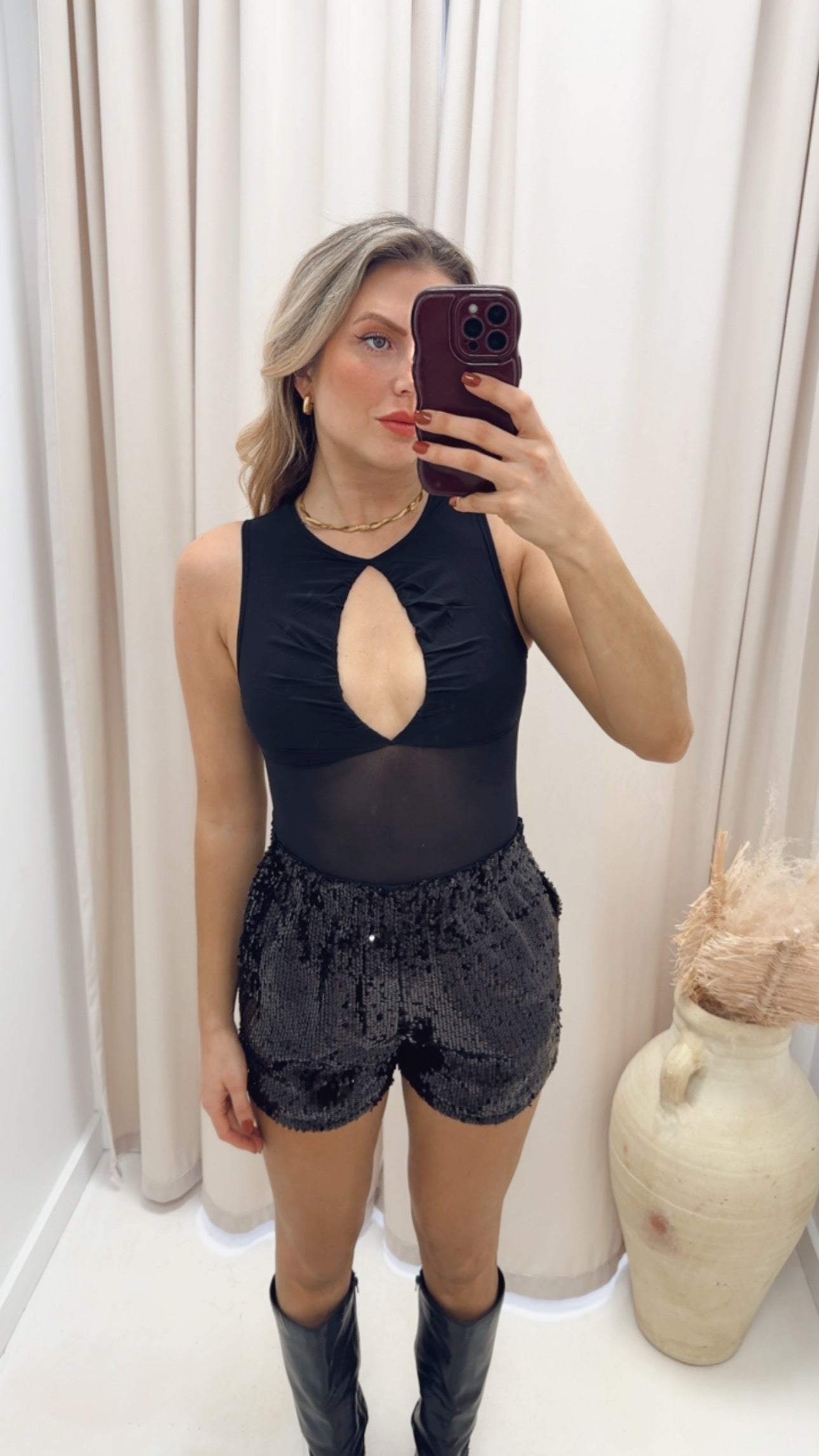 KEYHOLE BODYSUIT (BLACK)