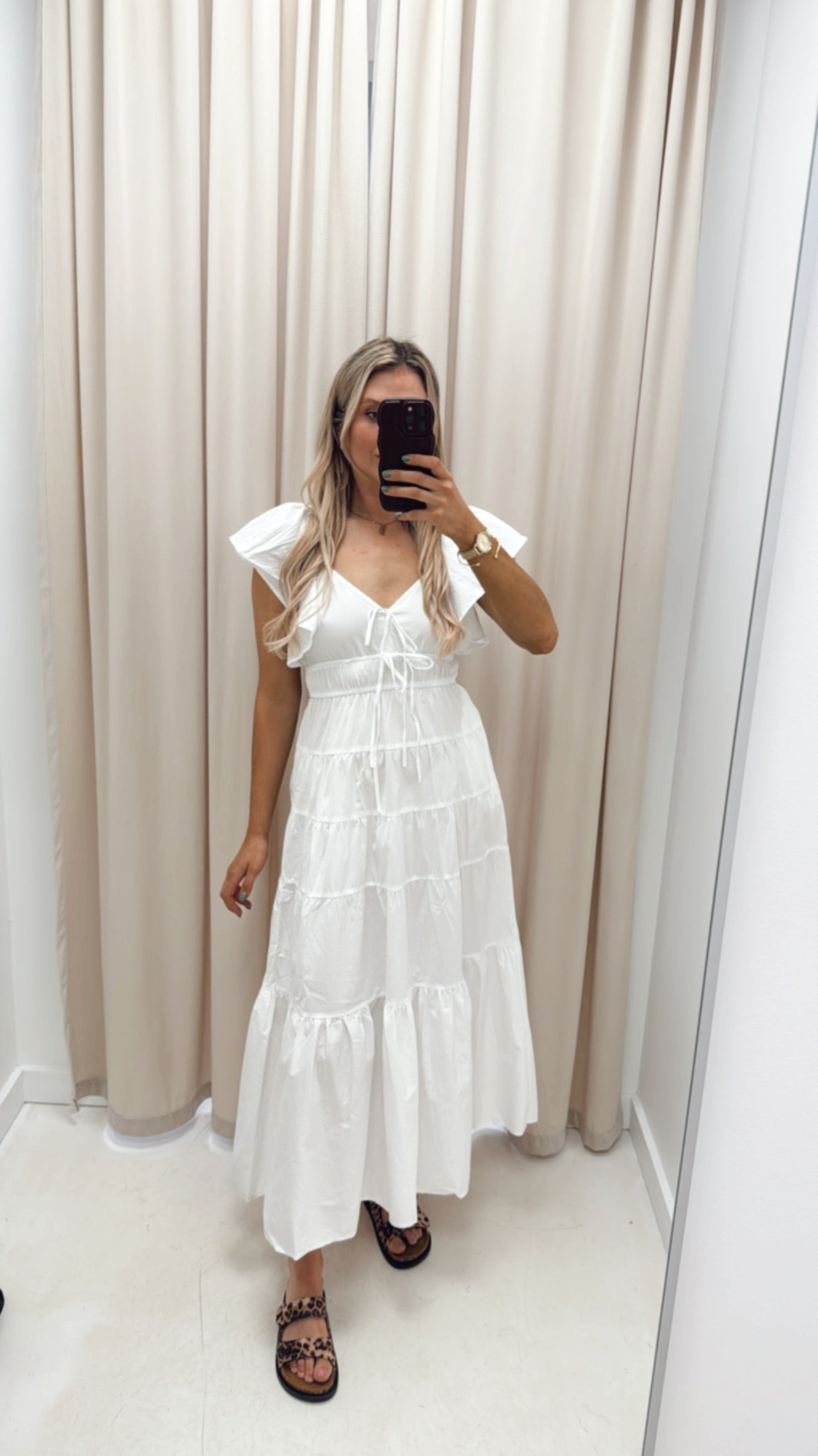 JESSICA WHITE MAXI DRESS