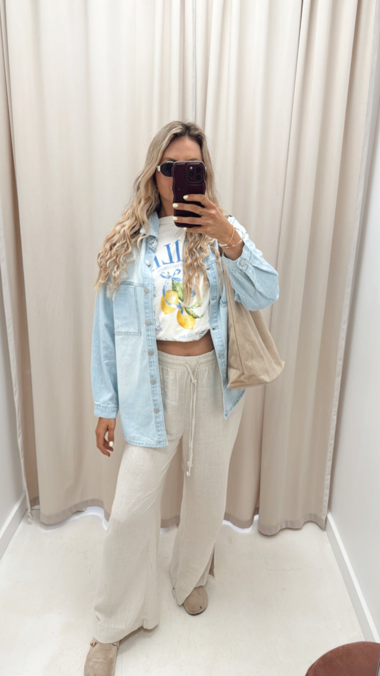 HOLLY DENIM SHACKET (LIGHT WASH)