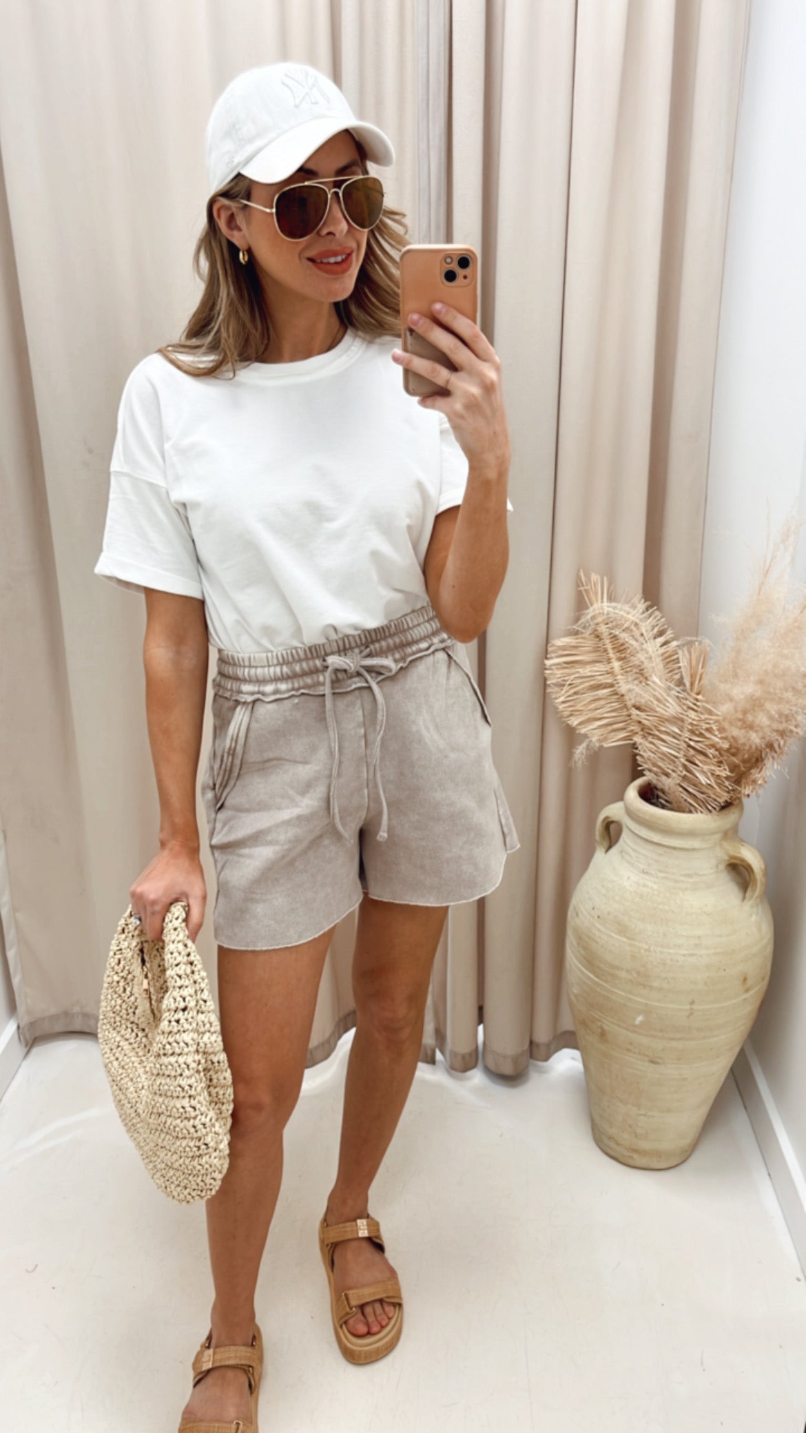 NEW GENINE JOGGER SHORT (ASH MOCHA)