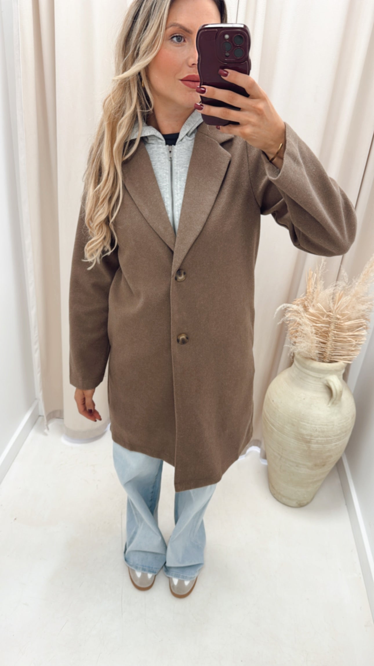 RACHEL HOODED COAT (MOCHA)