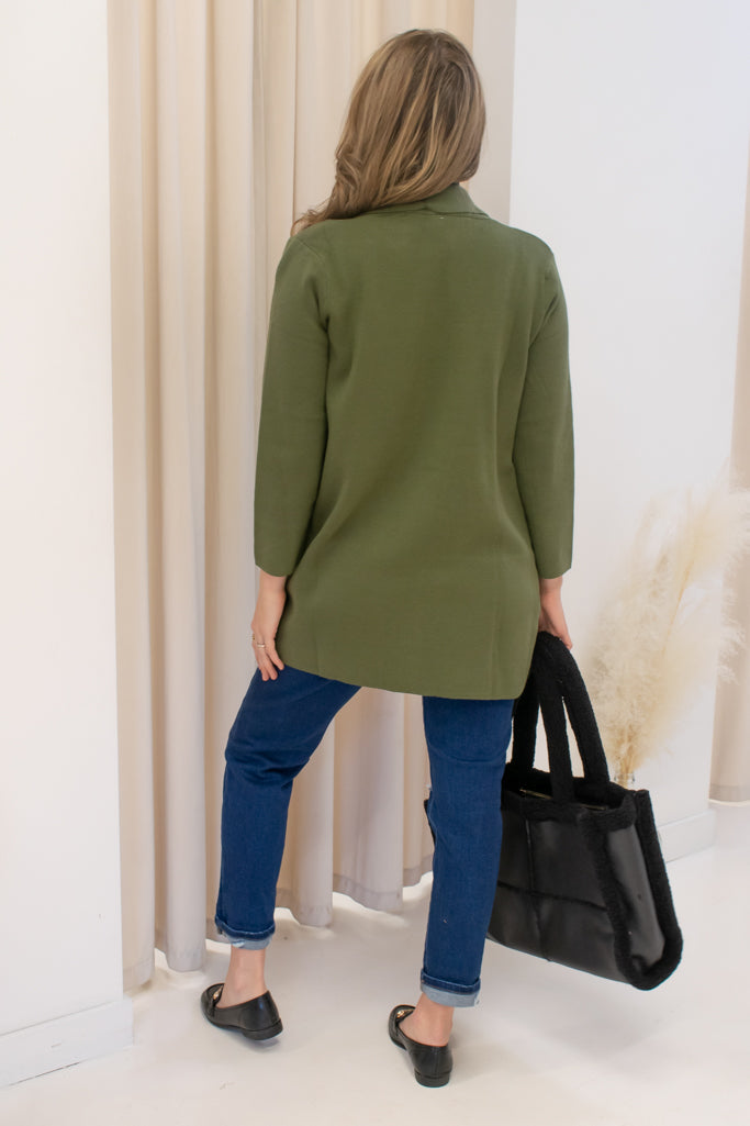 NEW NATASHA OVERSIZED CARDIGAN (OLIVE)