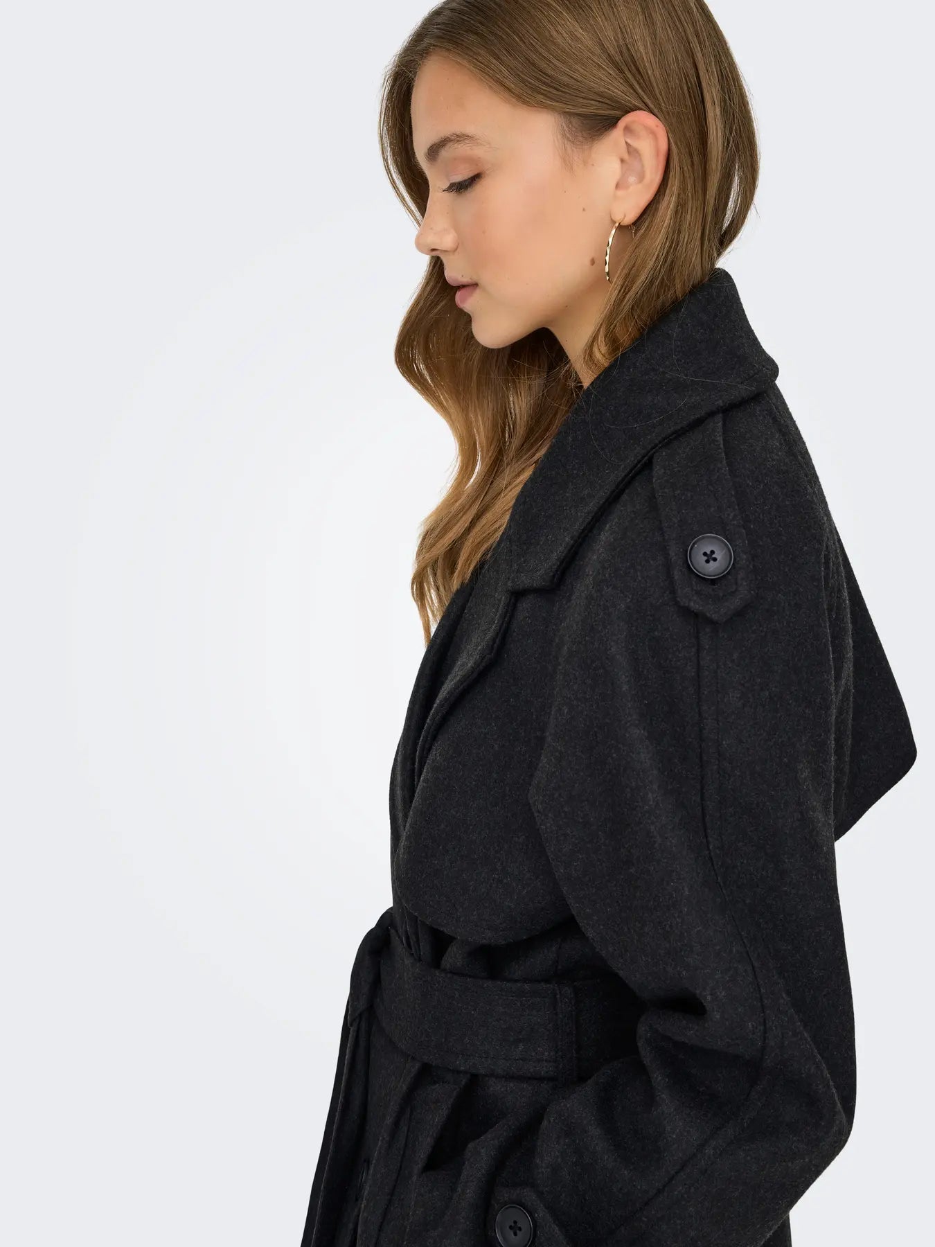 DEAR-TRILLION LONG BELT COAT | ONLY