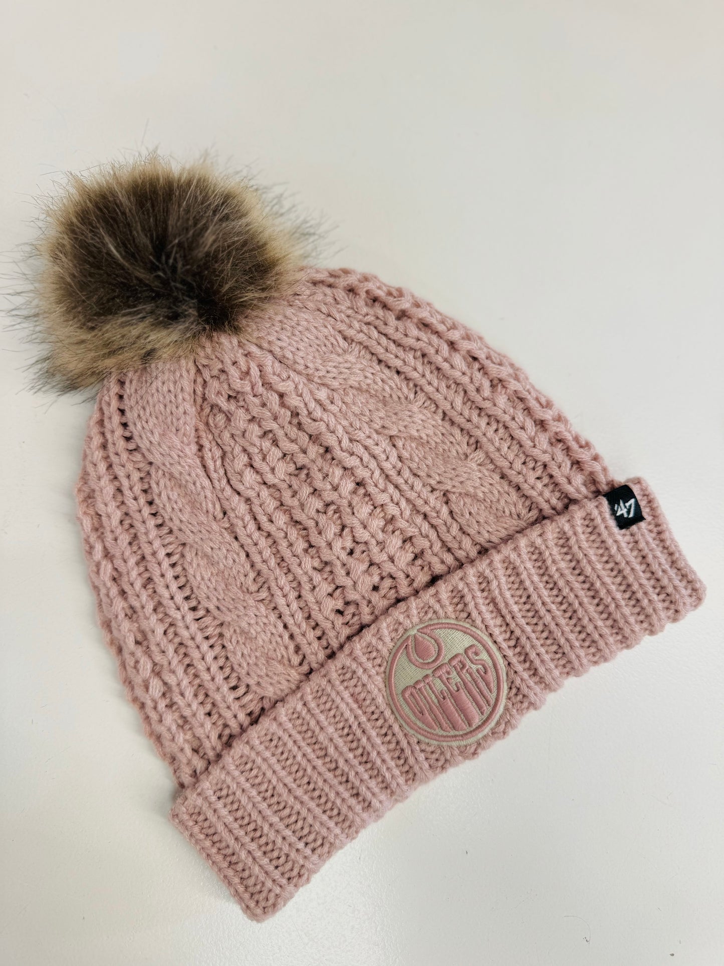 NHL WOMEN'S MEEKO 47 CUFF KNIT TUK EDMONTON OILERS (PINK)