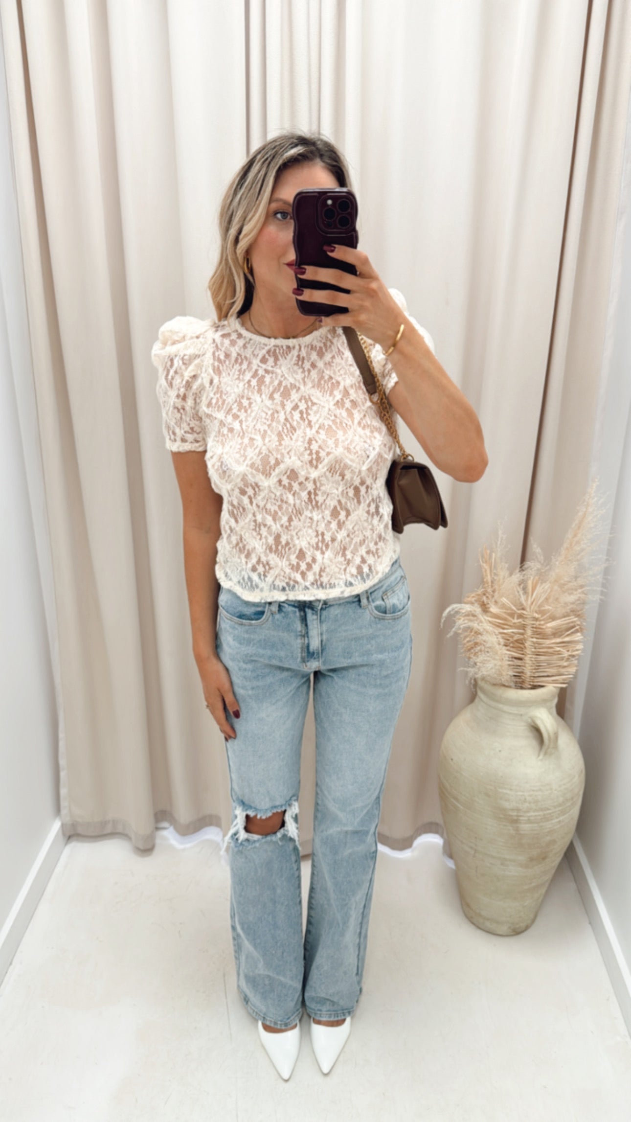 OLA LACE T-SHIRT TOP