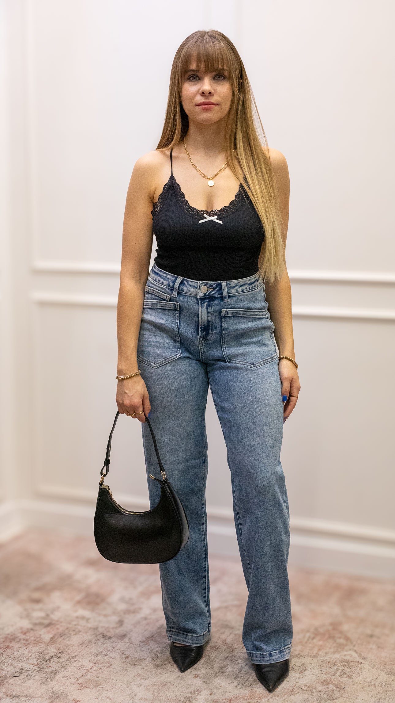 TOMMY STRAIGHT LEG MID RISE JEAN (RISEN)