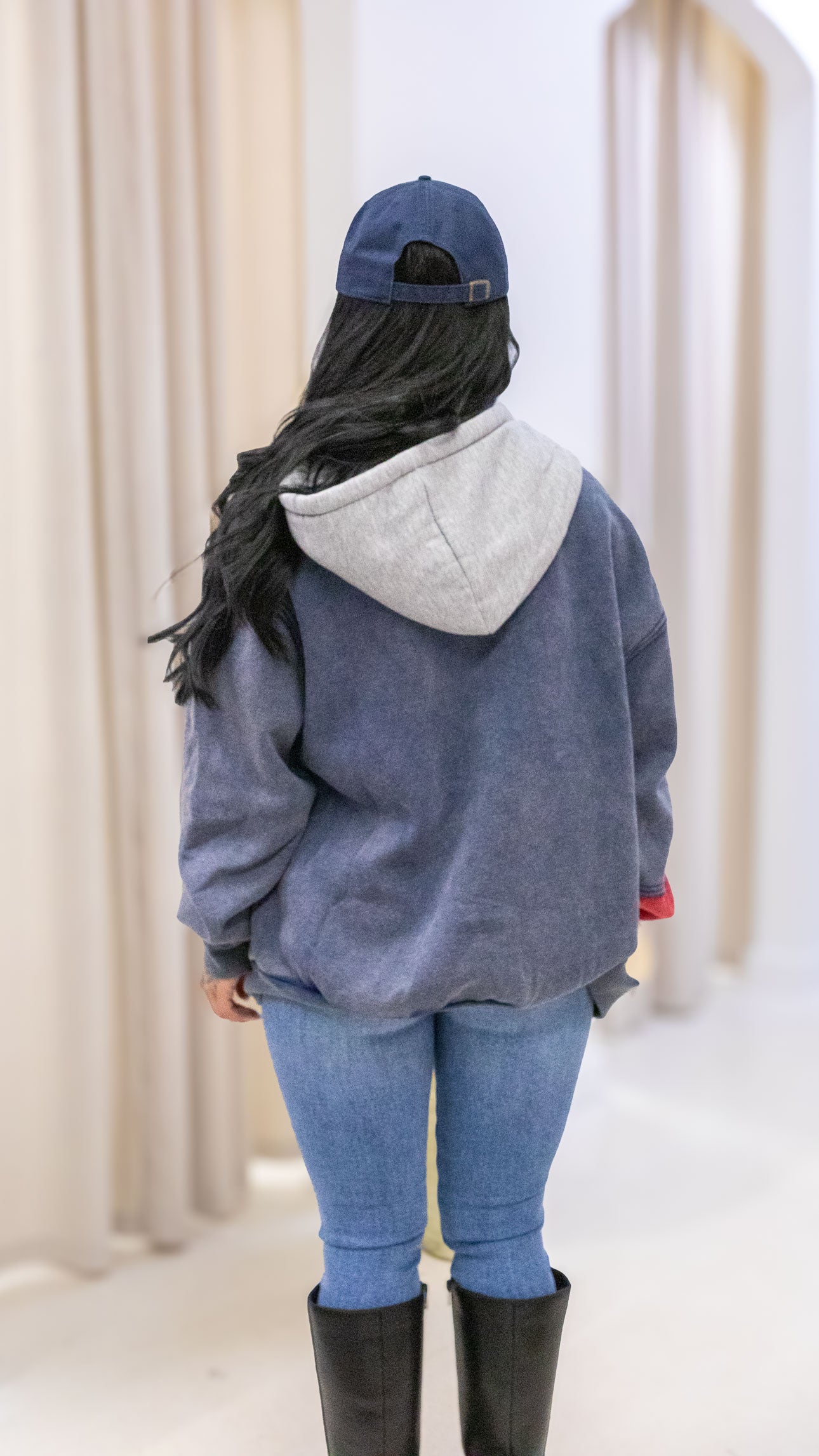 RILEY COLOUR BLOCK ZIP UP SWEATSHIRT