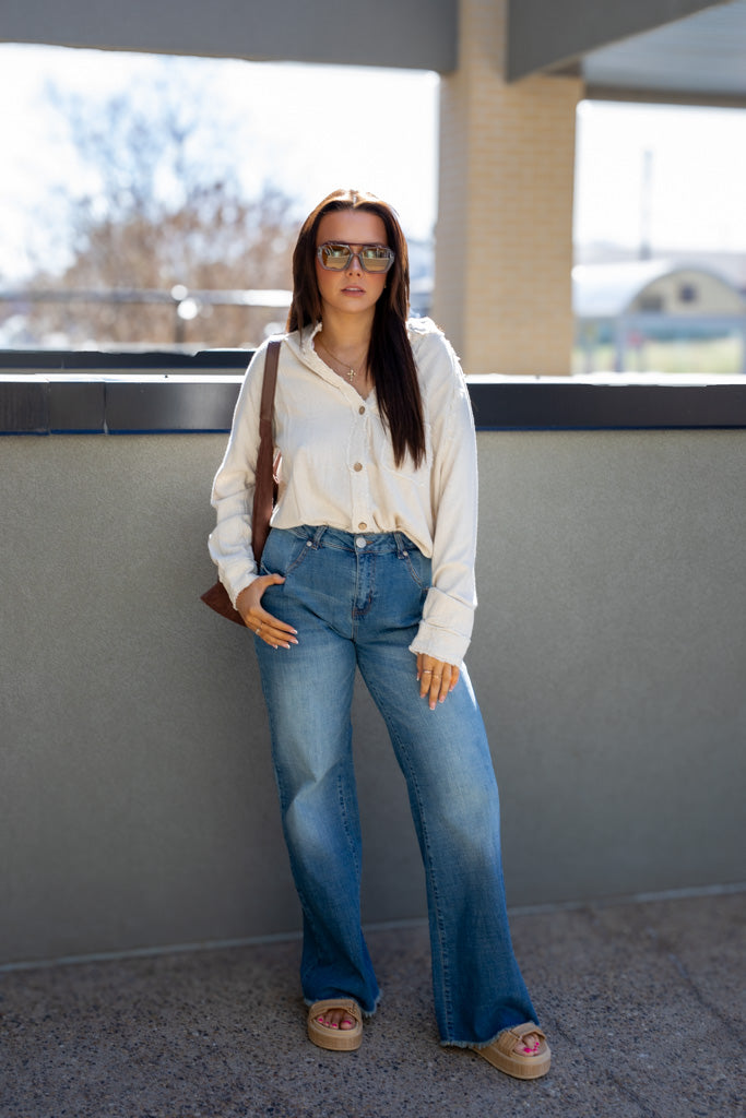 NEW SIERA 90's BAGGY JEANS (MEDIUM WASH)