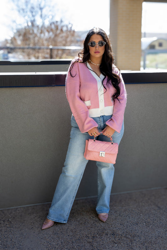 NEW ELLE CARDIGAN (PINK)