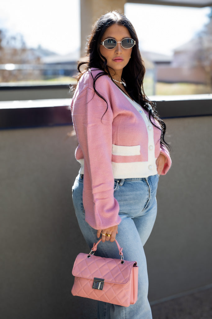 NEW ELLE CARDIGAN (PINK)
