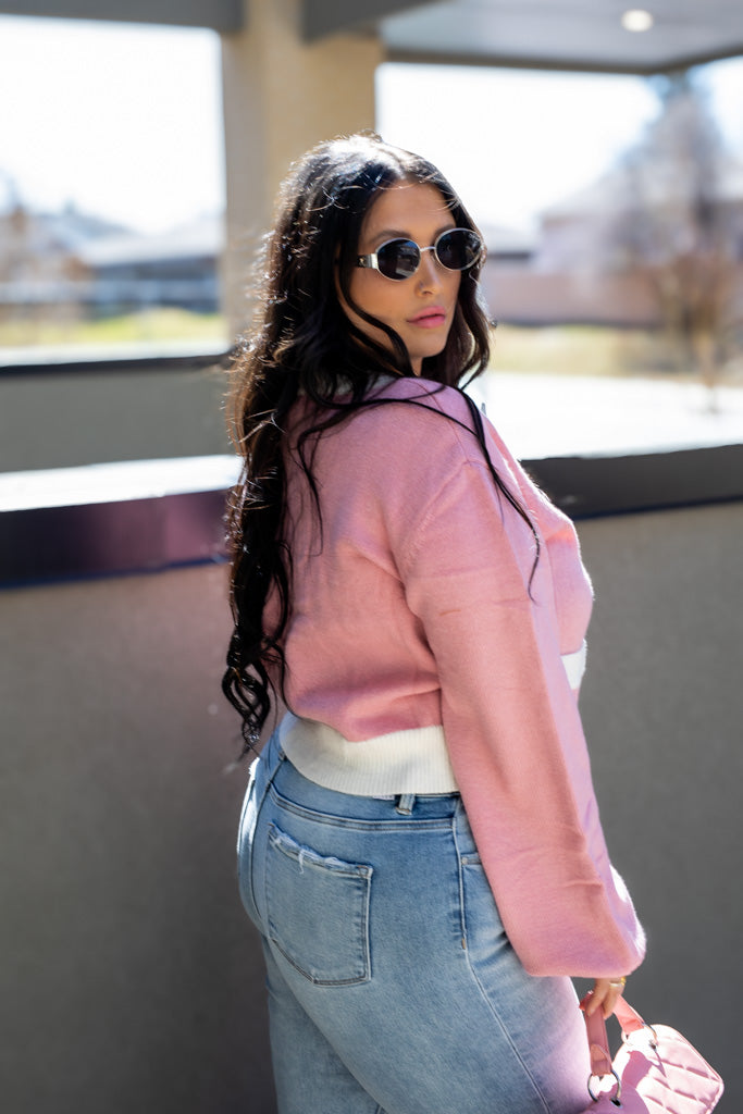 NEW ELLE CARDIGAN (PINK)