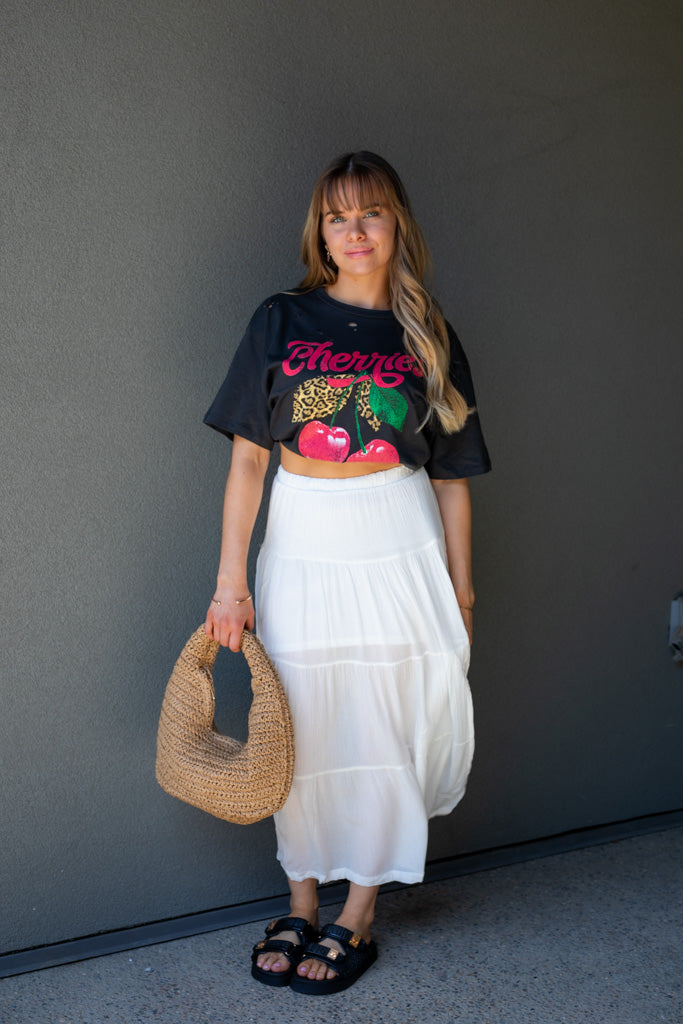 NEW CHERRY GRAPHIC T-SHIRT (BLACK) | RESTOCKED