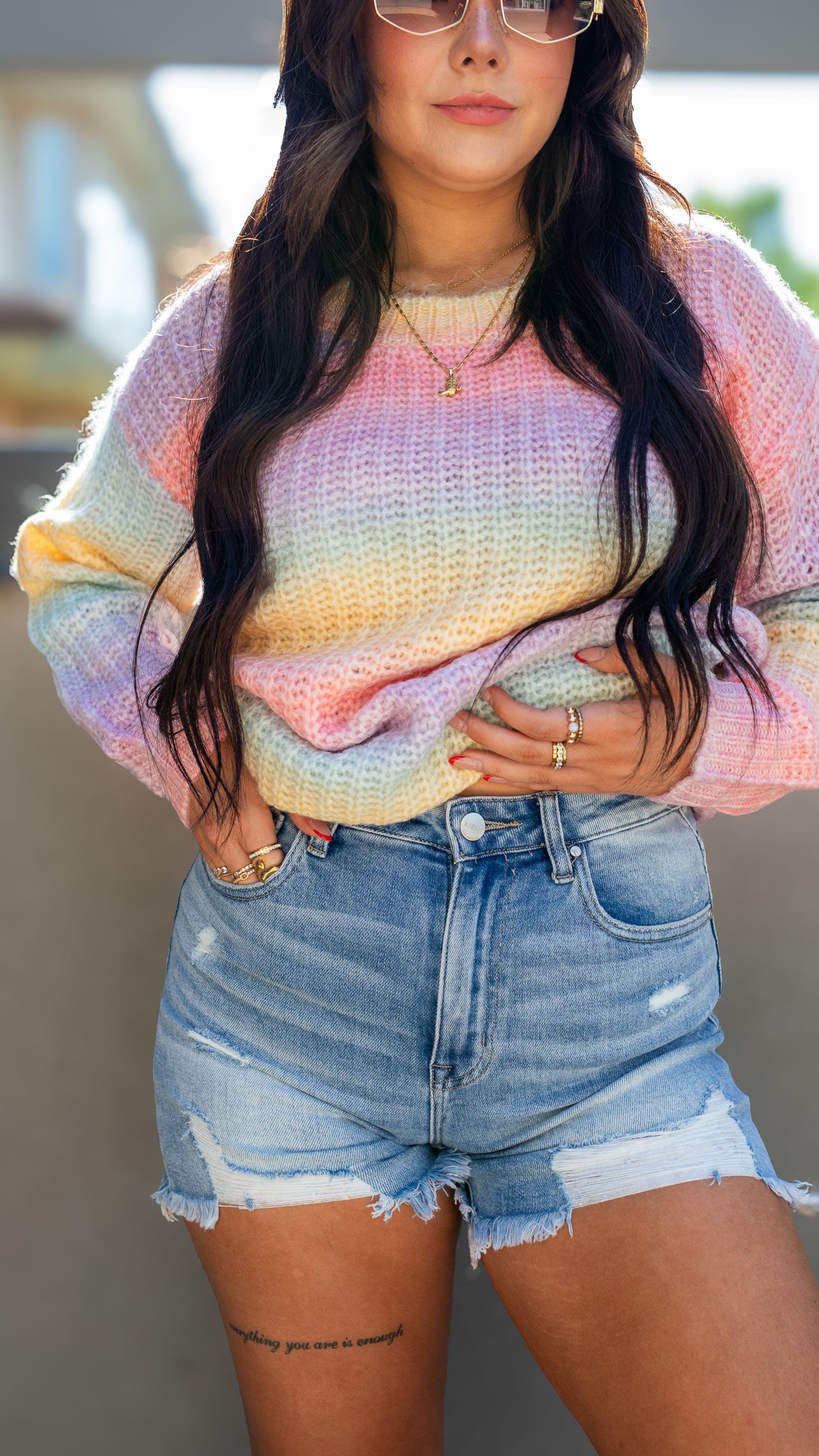 DISY RAINBOW KNIT SWEATER