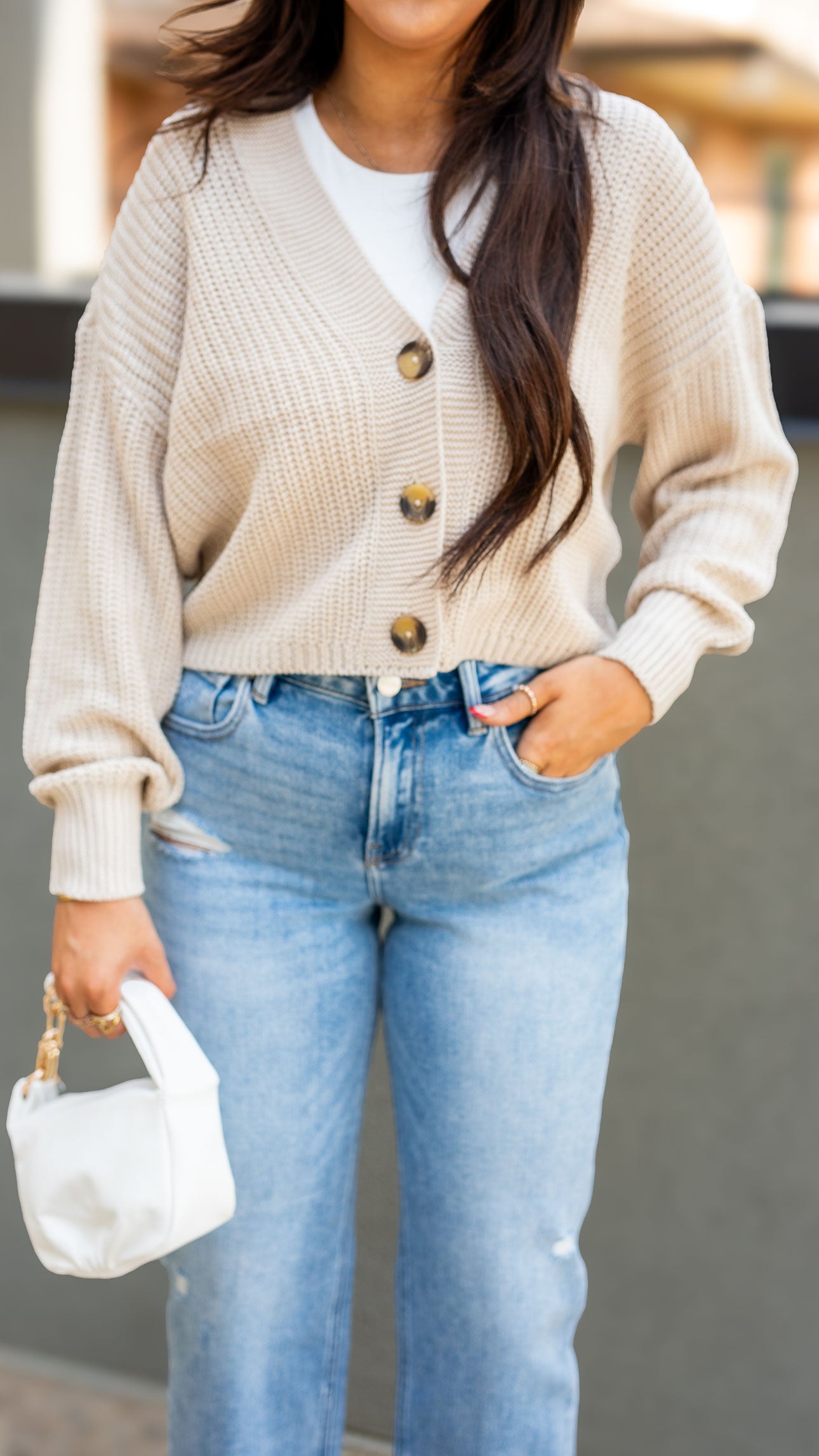 CAROL CARDIGAN (CREAM) | ONLY