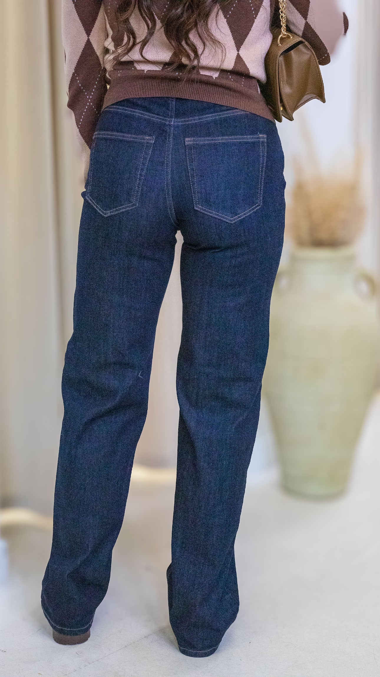 JUICY WIDE LEG JEANS (DARK WASH) | ONLY