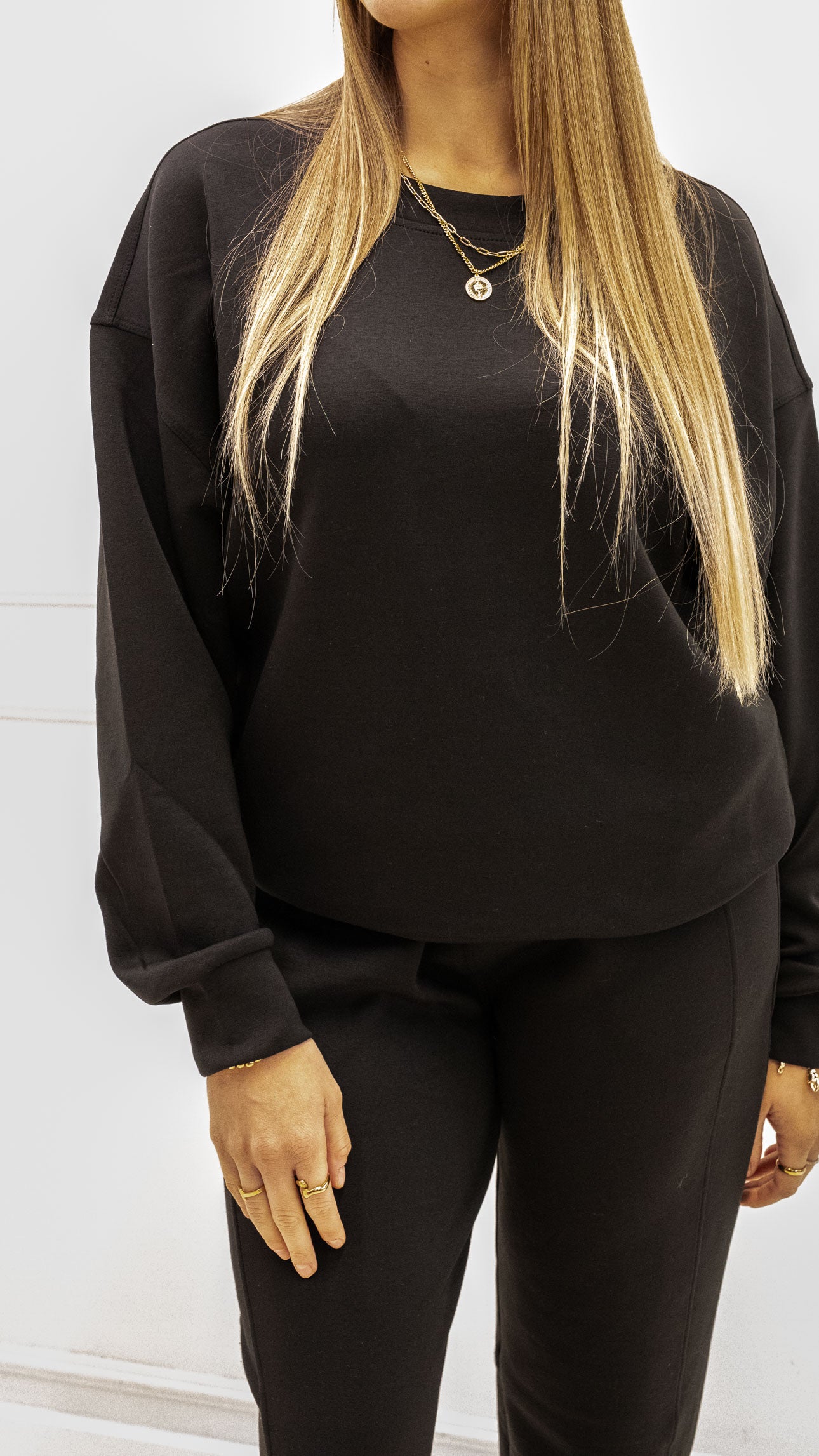 MILA TWO PIECE JOGGER SET (BLACK)