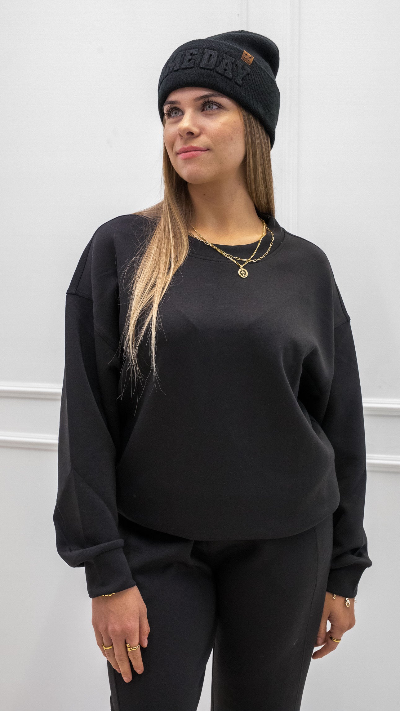 MILA TWO PIECE JOGGER SET (BLACK)