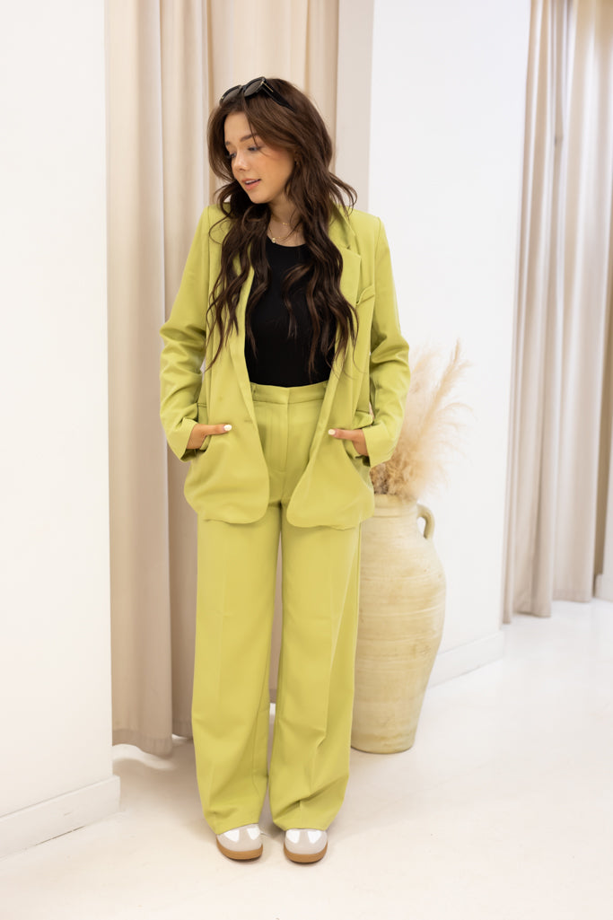 NEW HALLIE TROUSERS (LIME)