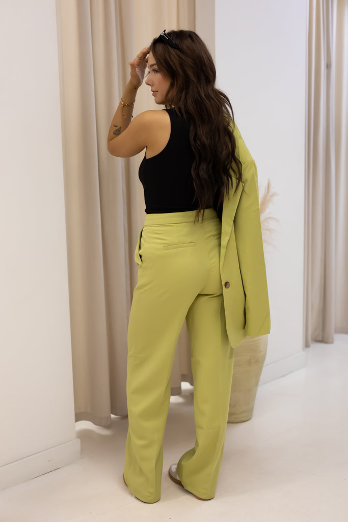NEW HALLIE TROUSERS (LIME)