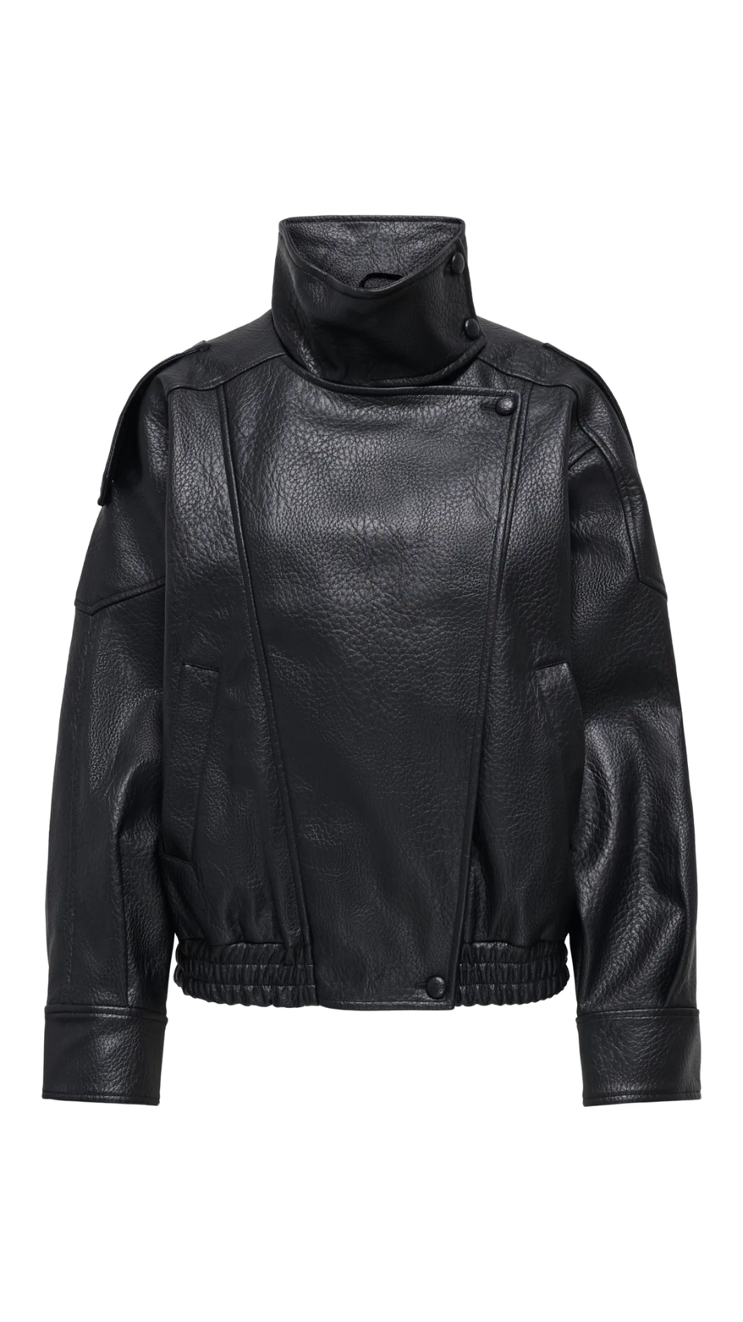VANI L/S FAUX LEATHER JACKET PNT