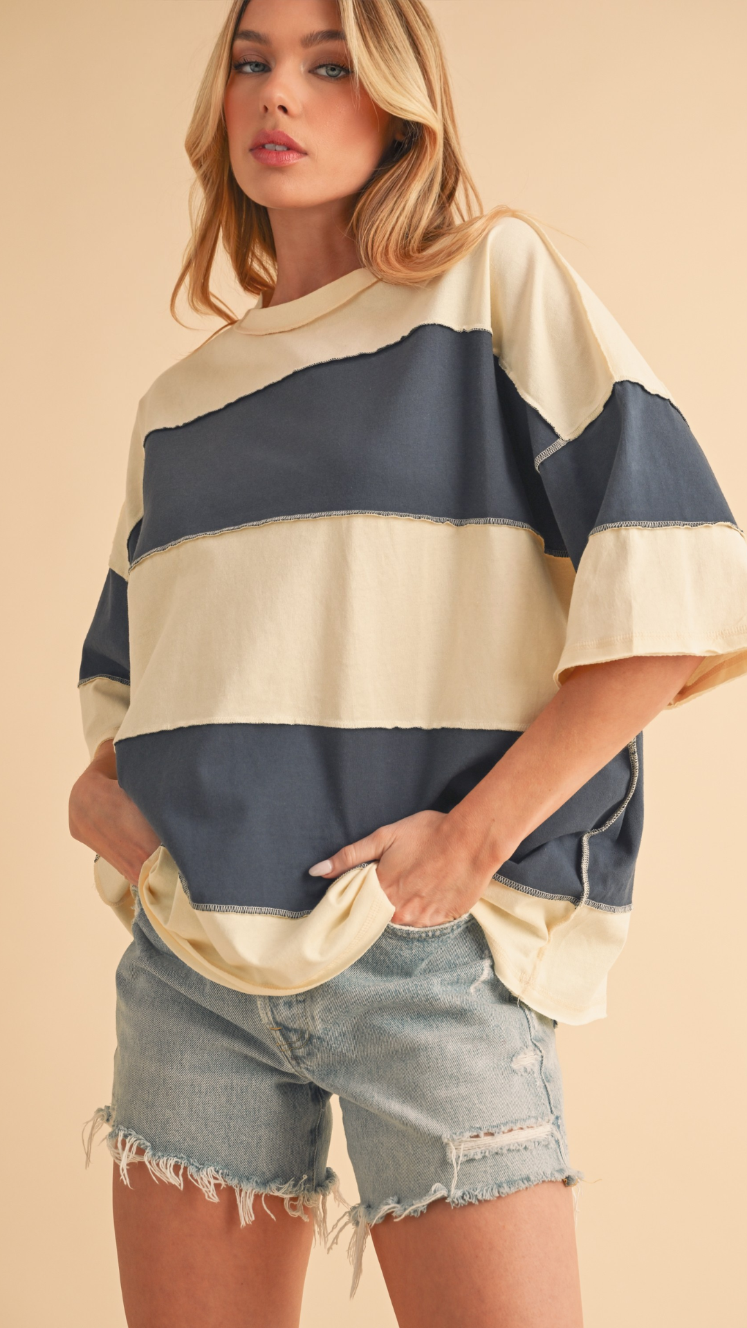 POLLY COLOR BLOCK TOP