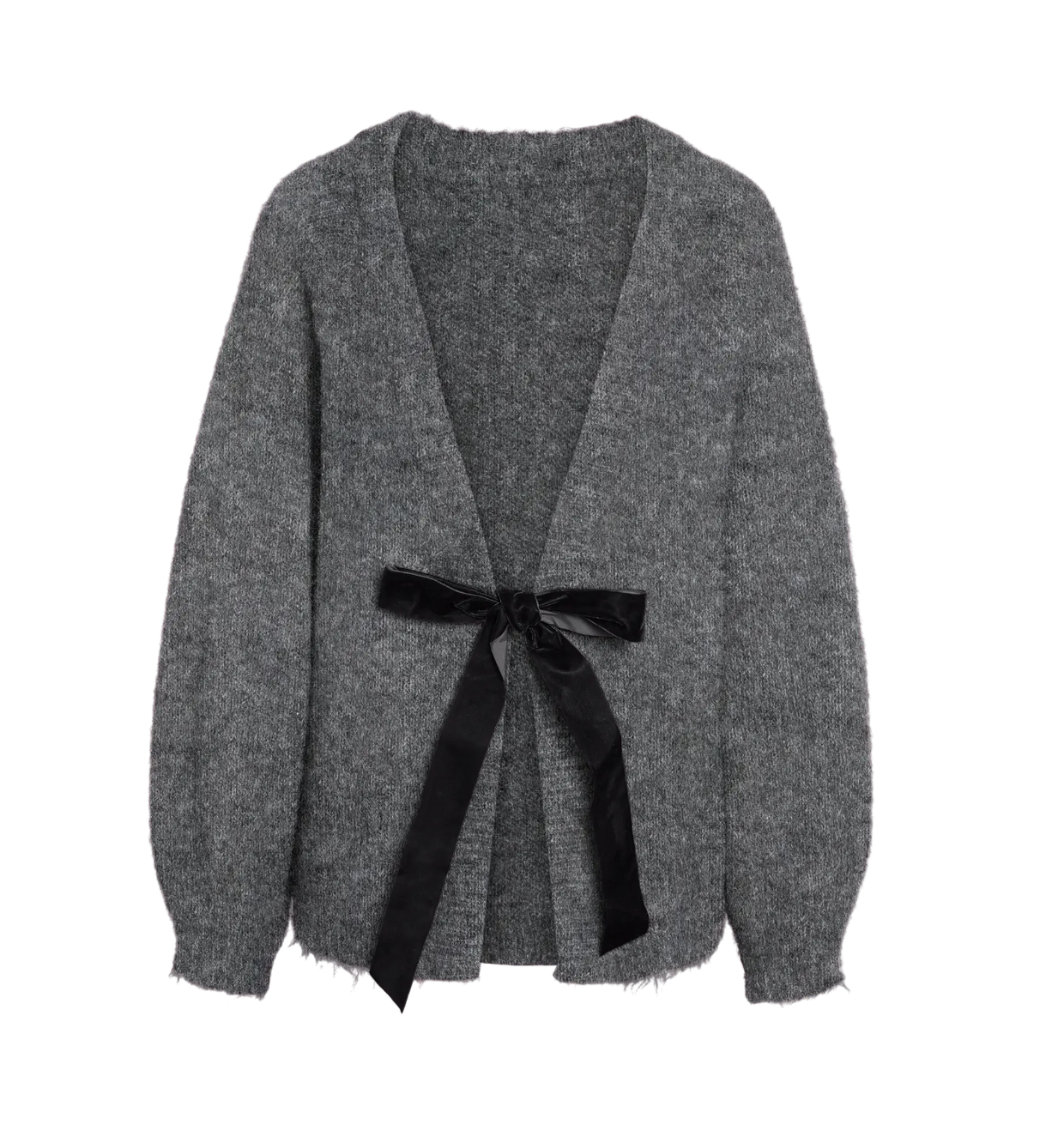 SUTTON L/S OPEN BACK TIE KNIT SWEATER | NOISY MAY