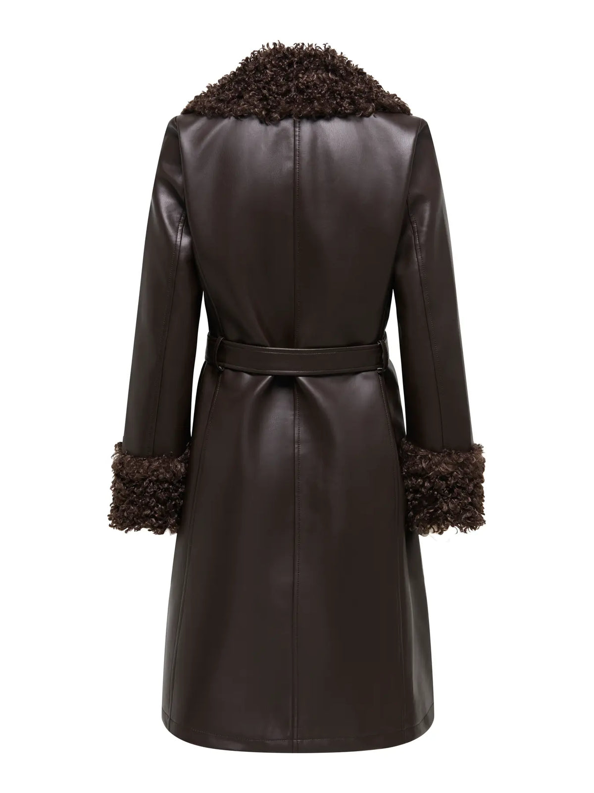 MARLEE FAUX LEATHER FUR JACKET OTW
