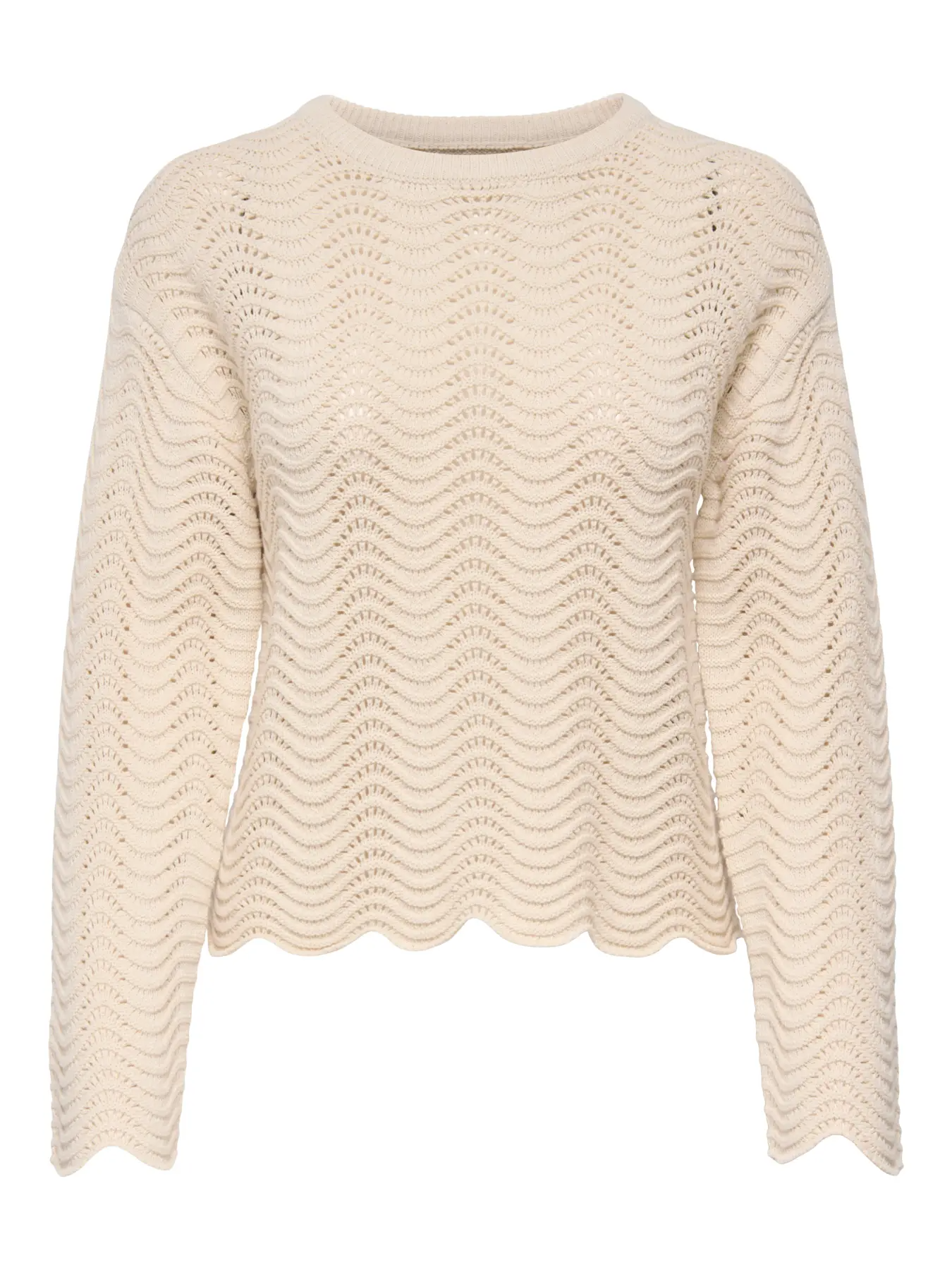 ONLASA LS WAVE STRUCTURE O-NECK CC KNT | ONLY