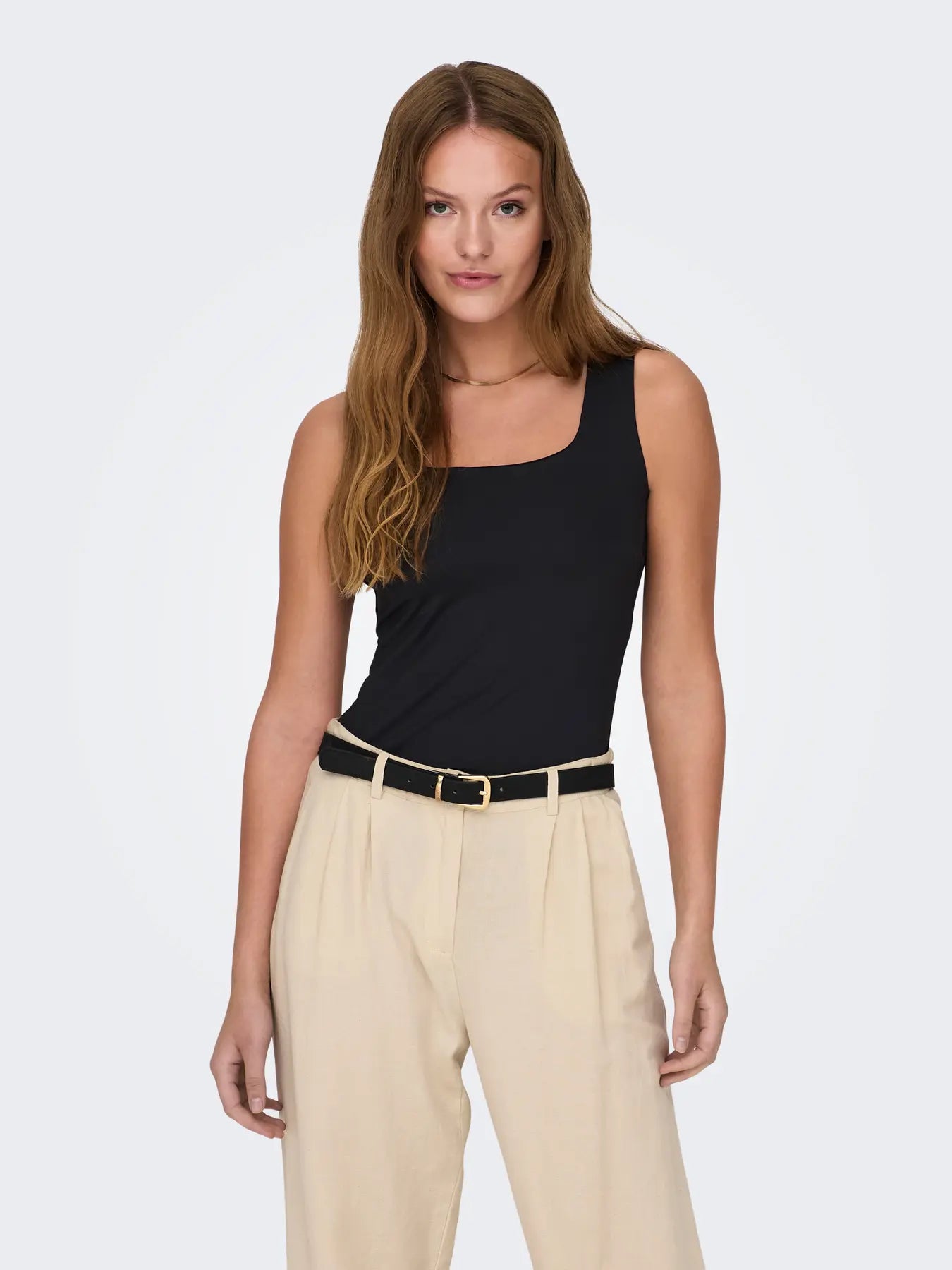 LEA REVERSIBLE TANK (BLACK) | ONLY