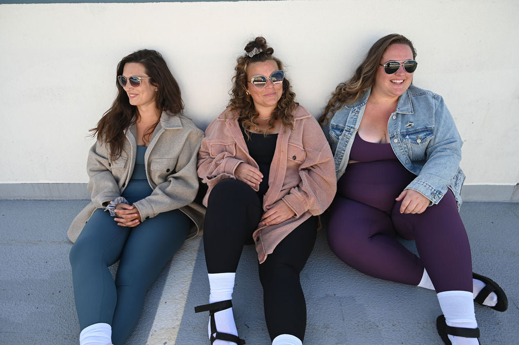 ARRO RIBBED SET LEGGINGS (PURPLE) - VELENZIA